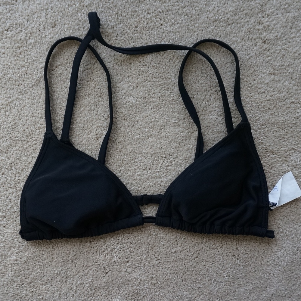RVCA Strappy Black Bikini Top